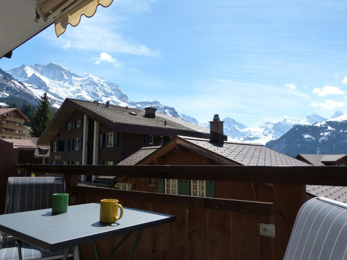 Chalet Bella Vista 3 Daire Wengen Dış mekan fotoğraf