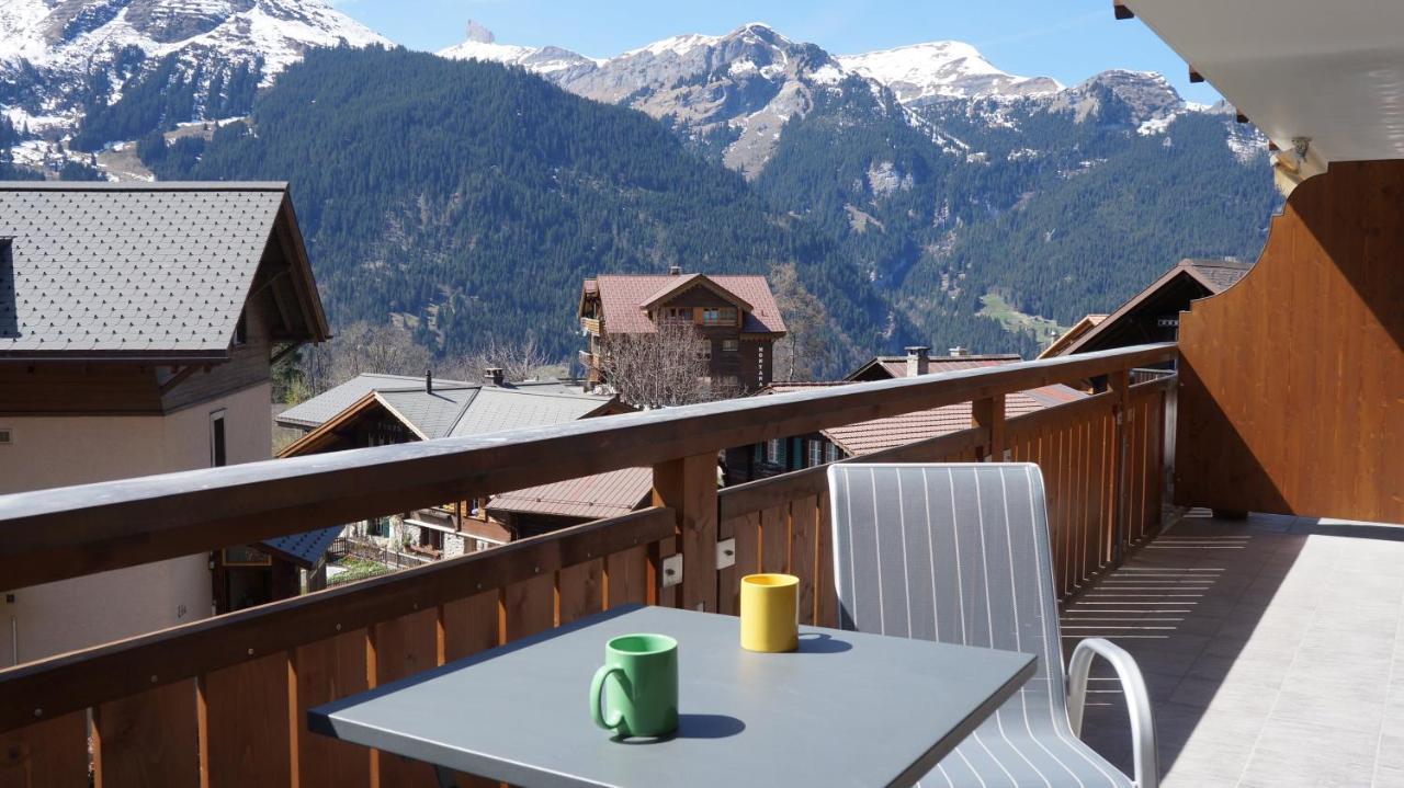 Chalet Bella Vista 3 Daire Wengen Dış mekan fotoğraf